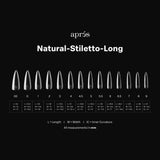 apres - Gel-X Tips - Natural Stiletto Long 2.0 Box of Tips 14 sizes