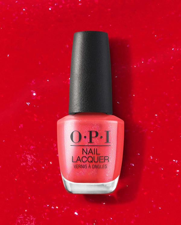 OPI NAIL LACQUER - NLS010 - Left Your Texts on Red 