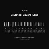 apres - Gel-X Tips - Sculpted Square Long 2.0 Box of Tips 14 sizes