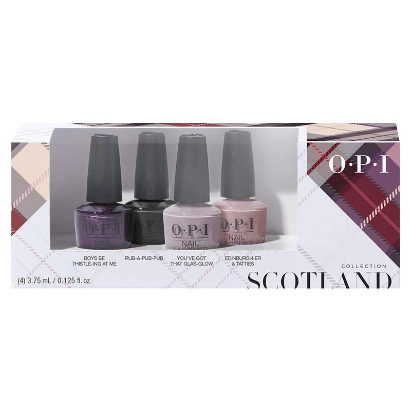 OPI NAIL LACQUER - SCOTLAND - 4PC MINI-PACK