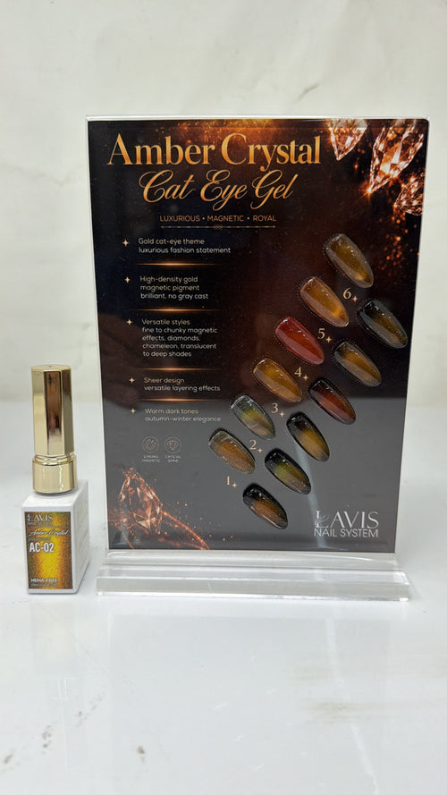 LAVIS Amber Crystal Cat Eye Gel Collection (6 Colors)