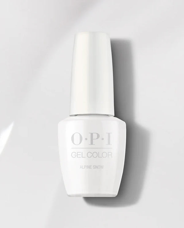 OPI Gelcolor Alpine Snow | Opi gel nail colors, Gel nail colors, Opi gel  nails
