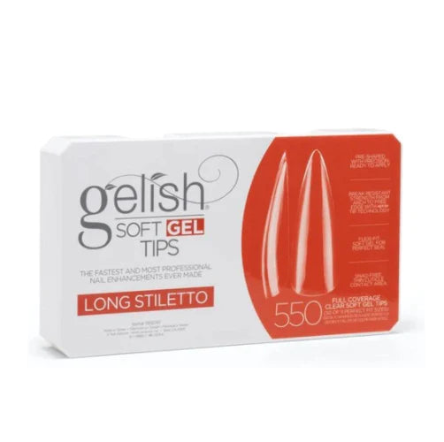 HARMONY GELISH Soft Gel Tips - Long Stiletto