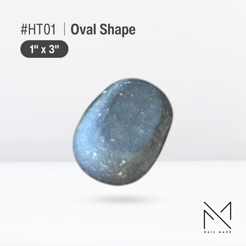 Hot Stone Oval Shape 1" x 3"