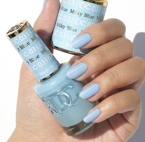 DC031 - Matching Gel & Nail Polish - Milky Blue
