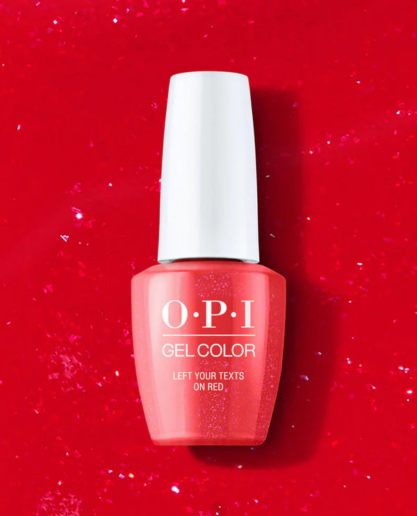OPI GELCOLOR - GCS010 - LEFT YOUR TEXTS ON RED