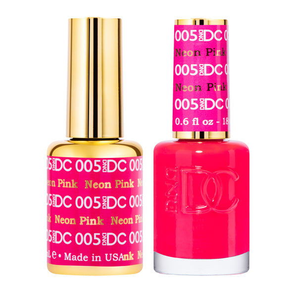 DC005 - Matching Gel & Nail Polish - Neon Pink