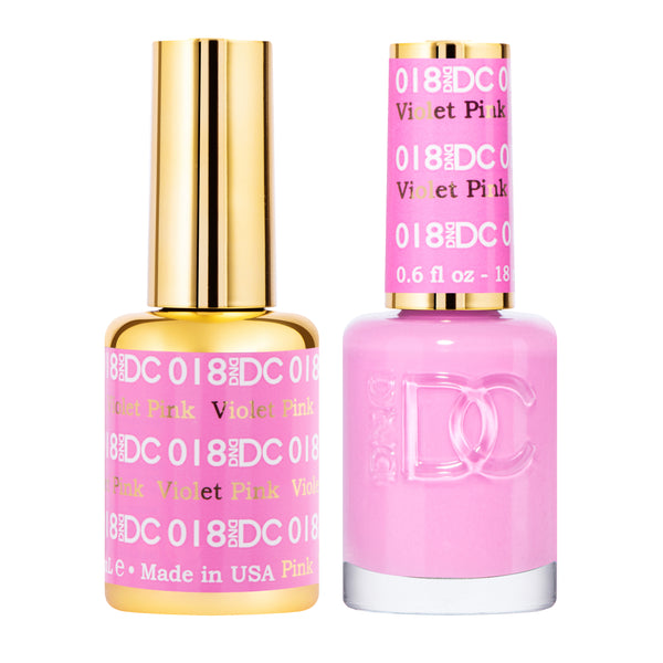 DC018 - Matching Gel & Nail Polish - Violet Pink