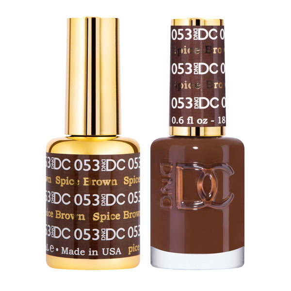 DC053 - Matching Gel & Nail Polish - Spiced Brown