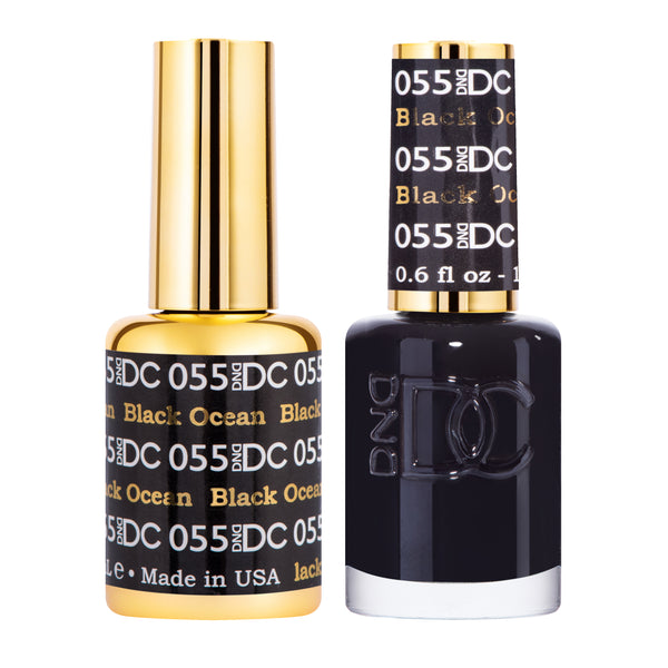 DC055 - Matching Gel & Nail Polish - Black Ocean