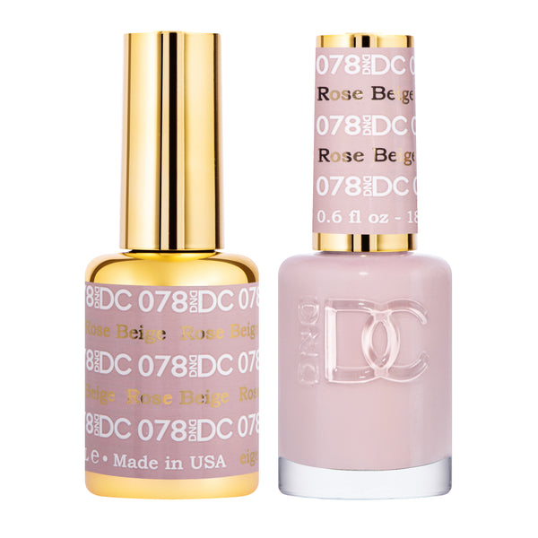 DC078 - Matching Gel & Nail Polish - Rose Beige