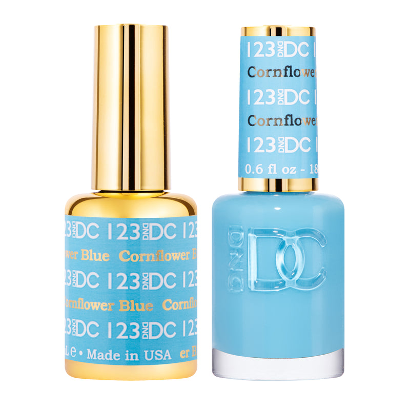 DC123 - Matching Gel & Nail Polish - Cornflower Blue