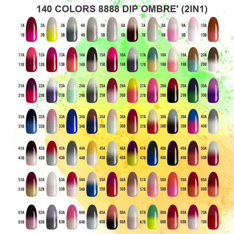 8OM49B -  8888 OMBRE DIP - ACRYLIC 3D 2 OZ.