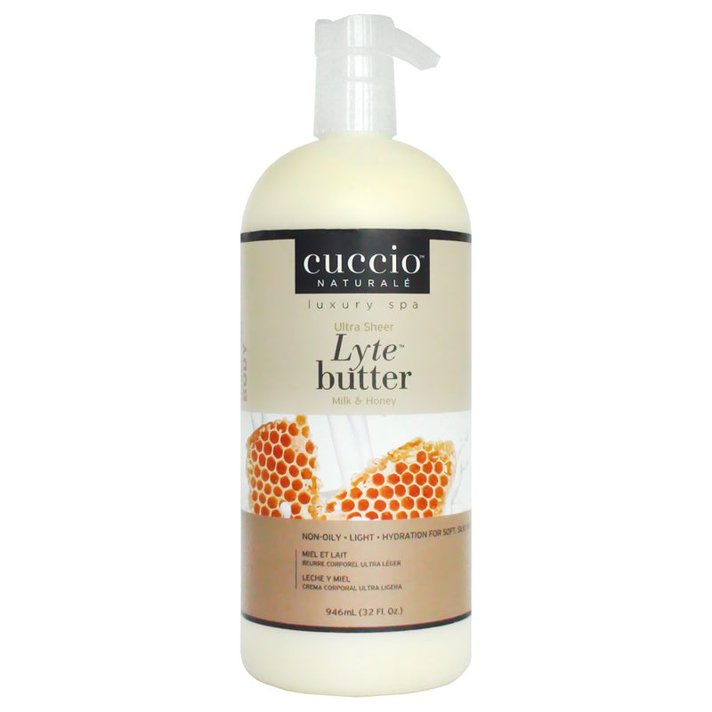 Cuccio Naturale - Lyte Ultra Sheer Milk & Honey - 32 oz / 946 mL