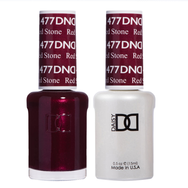 DND477 - Matching Gel & Nail Polish - Red Stone