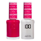 DND505 - Matching Gel & Nail Polish - Hot Pink