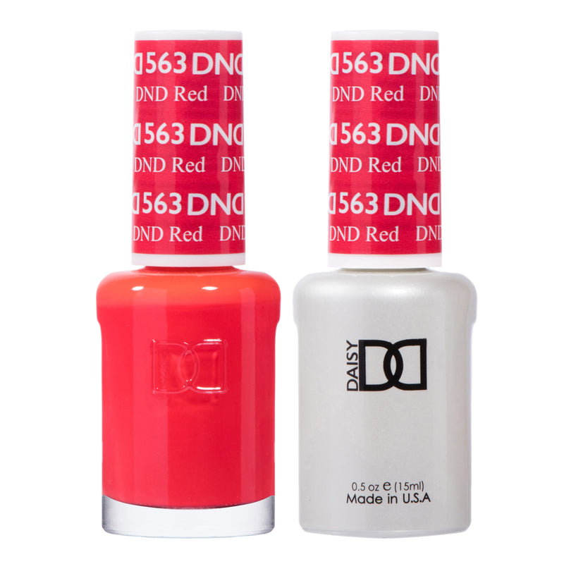 DND563 - Matching Gel & Nail Polish - DND Red
