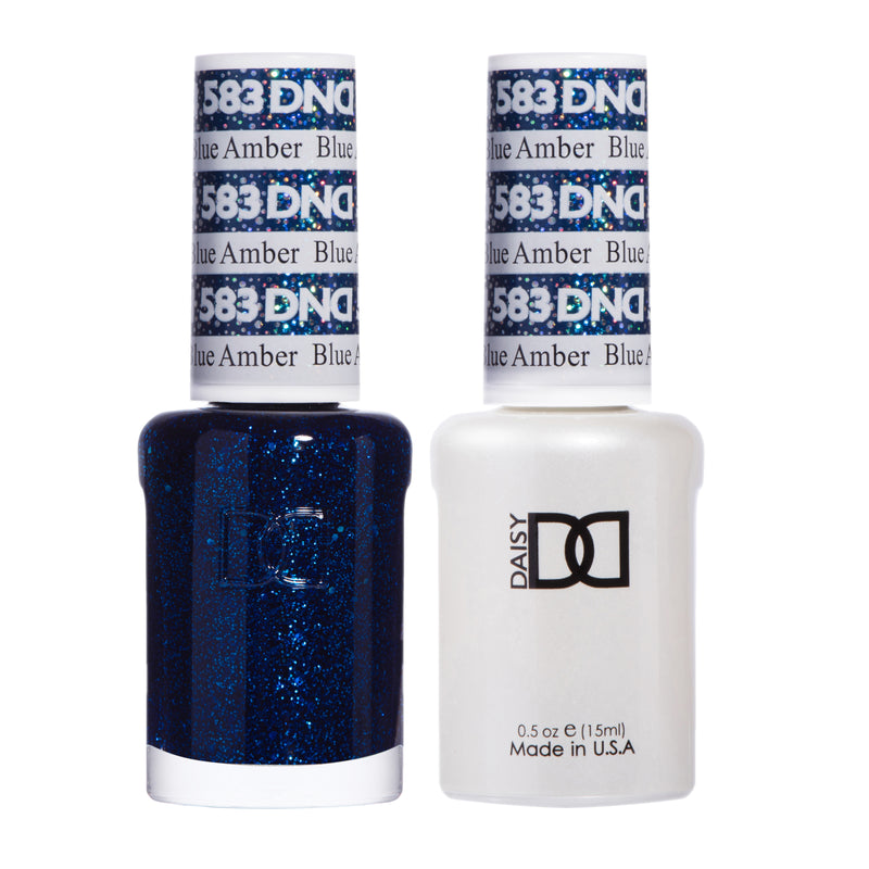 DND583 - Matching Gel & Nail Polish - Blue Amber