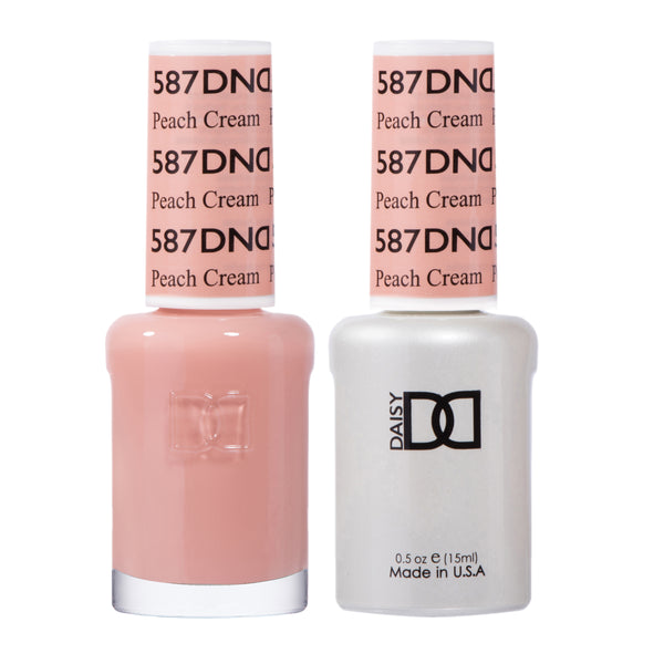 DND587 - Matching Gel & Nail Polish - Peach Cream