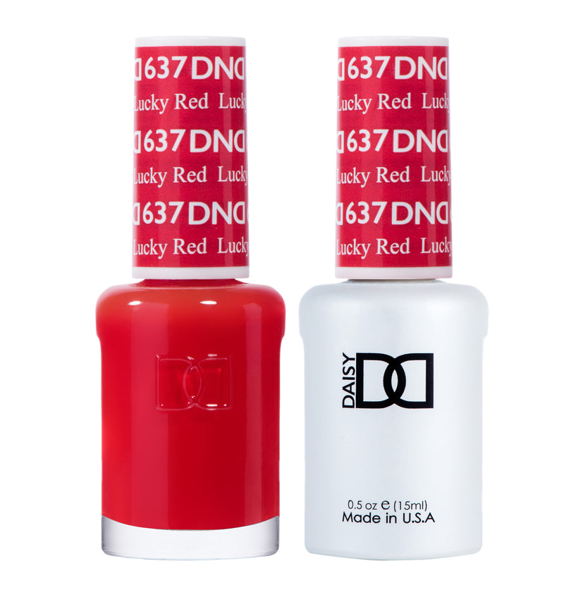 DND637 - Matching Gel & Nail Polish - Lucky Red