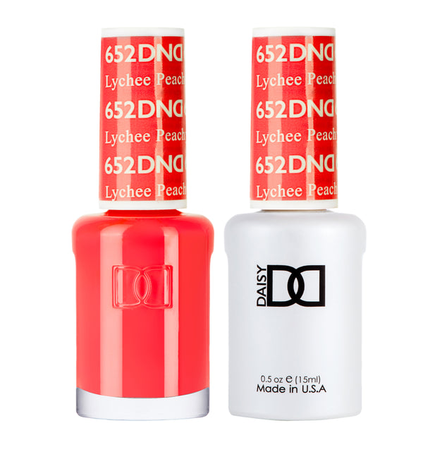 DND652 - Matching Gel & Nail Polish - Lychee Peachy