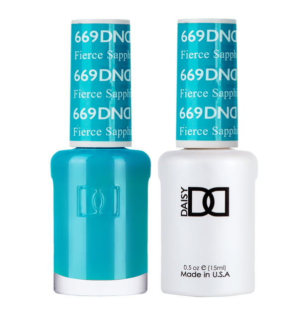 DND669 -  Matching Gel & Nail Polish - Fierce Sapphire