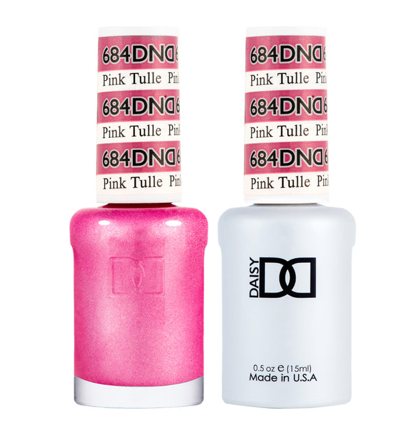DND684 - Matching Gel & Nail Polish - Pink Tulle