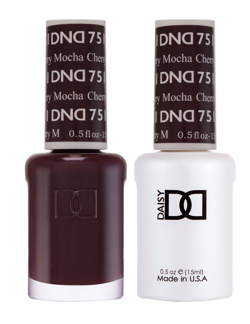 DND751 - Matching Gel & Nail Polish - Cherry Mocha