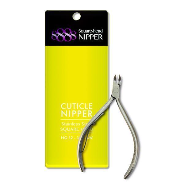 8888 STAINLESS STEEL CUTICLE NIPPER - SQUARE HEAD #12 (3/4 JAW)