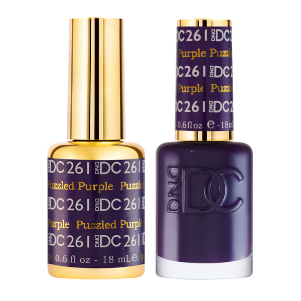 DC261 - Matching Gel & Nail Polish - Puzzled Purple