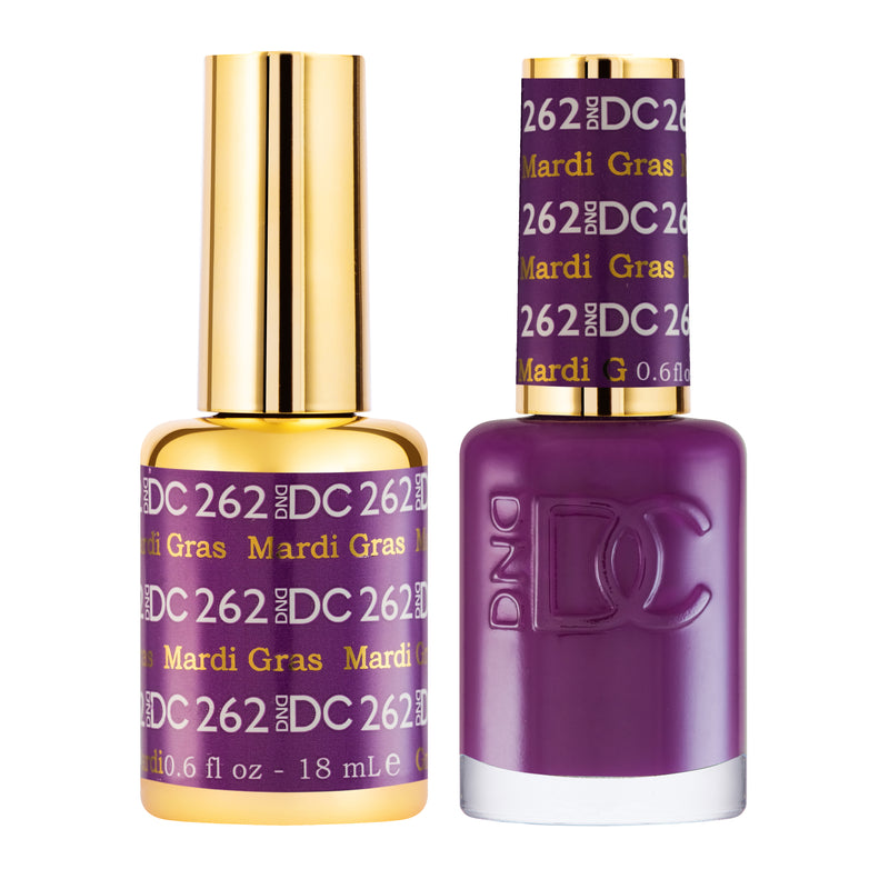 DC262 - Matching Gel & Nail Polish - Mardi Gras