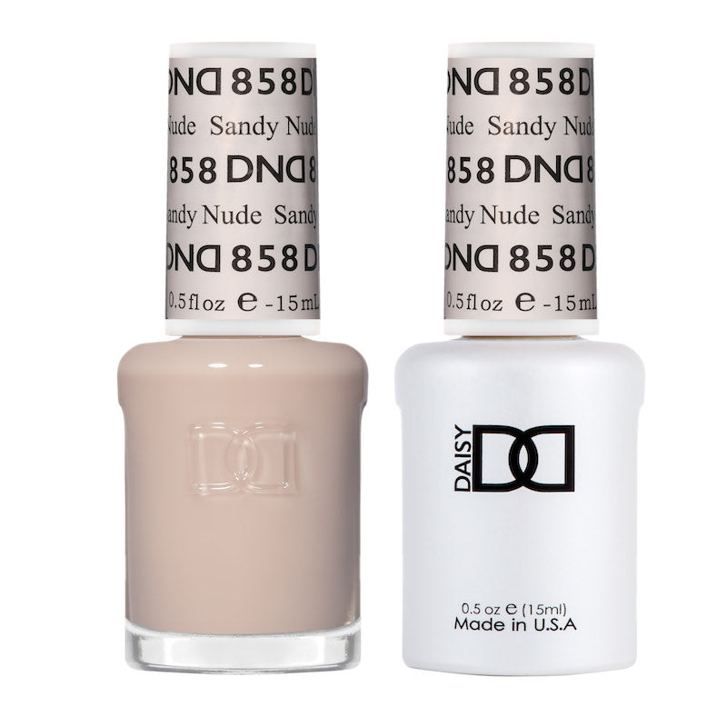 DND858 - Matching Gel & Nail Polish - Sandy Nude