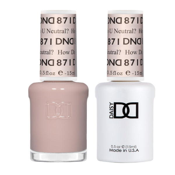 DND871 - Matching Gel & Nail Polish - How Do U Neutral?