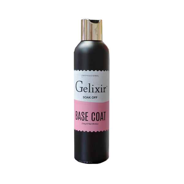 Gelixir Gel Base Coat Refill 8oz & 12 bottles 0.5oz