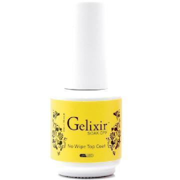 GELIXIR No Wipe Gel Top Coat 0.5oz