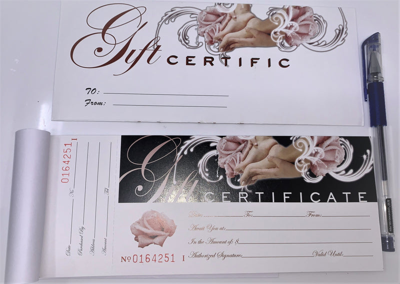 GIFT CERTIFICATE WITH ENVELOPE & PEN