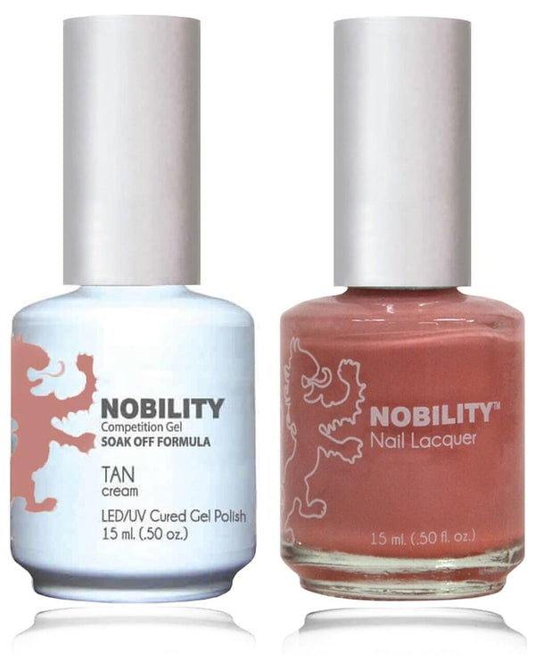 NBCS012 - NOBILITY GEL POLISH & NAIL LACQUER - TAN ROSE 0.5oz