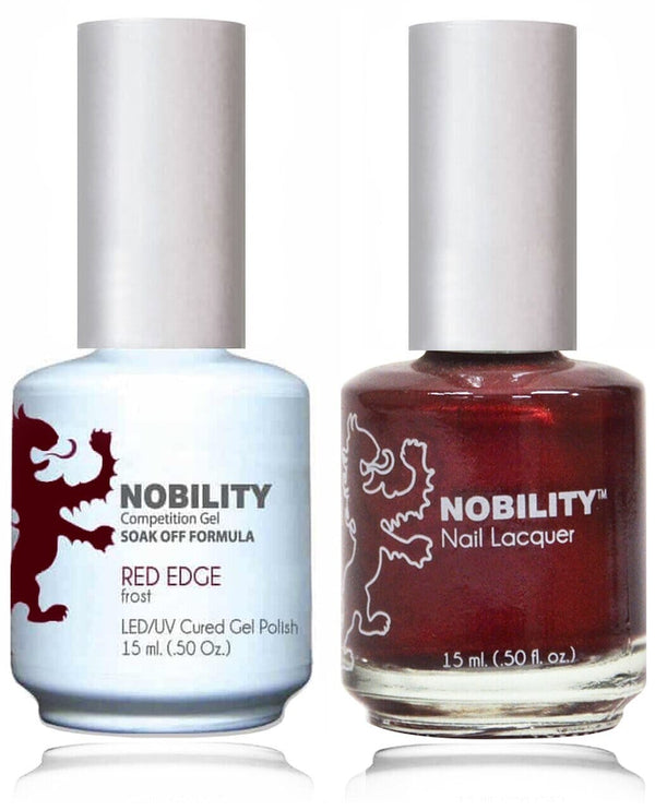 NBCS014 - NOBILITY GEL POLISH & NAIL LACQUER - RED EDGE 0.5oz
