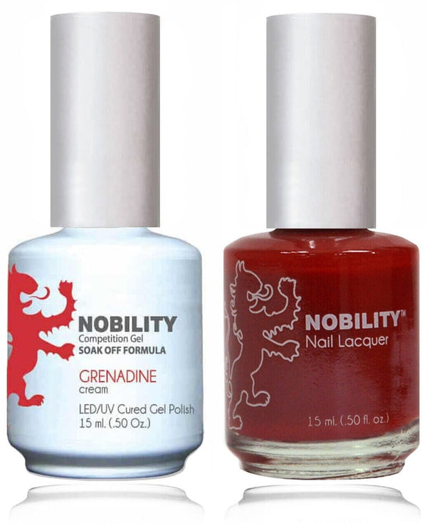 NBCS016 - NOBILITY GEL POLISH & NAIL LACQUER - GRENADINE 0.5oz