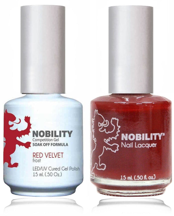 NBCS024 - NOBILITY GEL POLISH & NAIL LACQUER - RED VELVET 0.5oz