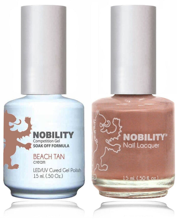 NBCS029 - NOBILITY GEL POLISH & NAIL LACQUER - BEACH TAN 0.5oz