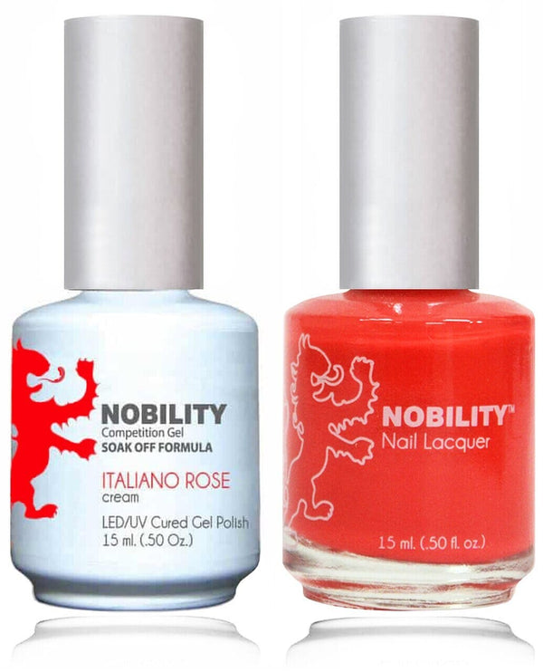 NBCS033 - NOBILITY GEL POLISH & NAIL LACQUER - ITALIANO ROSE 0.5oz