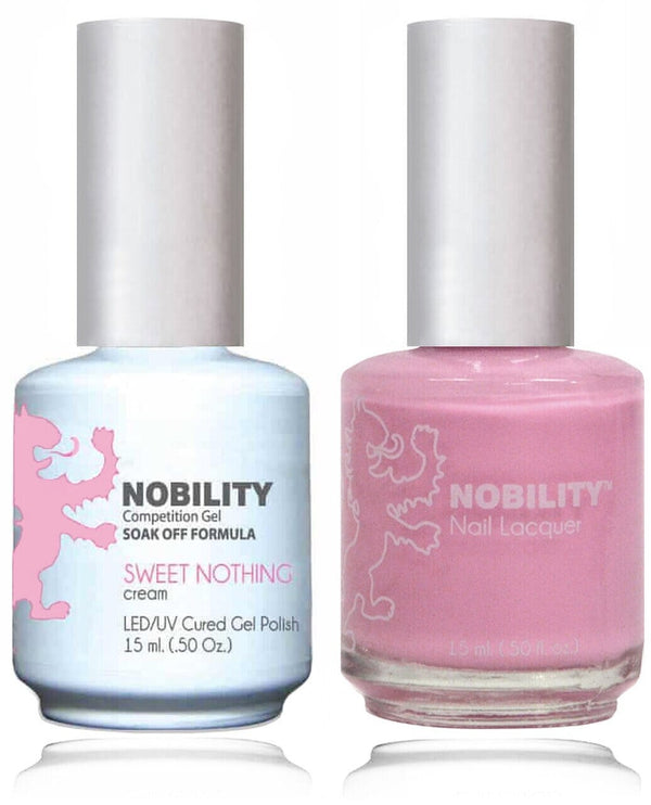 NBCS043 - NOBILITY GEL POLISH & NAIL LACQUER - SWEET NOTHING 0.5oz
