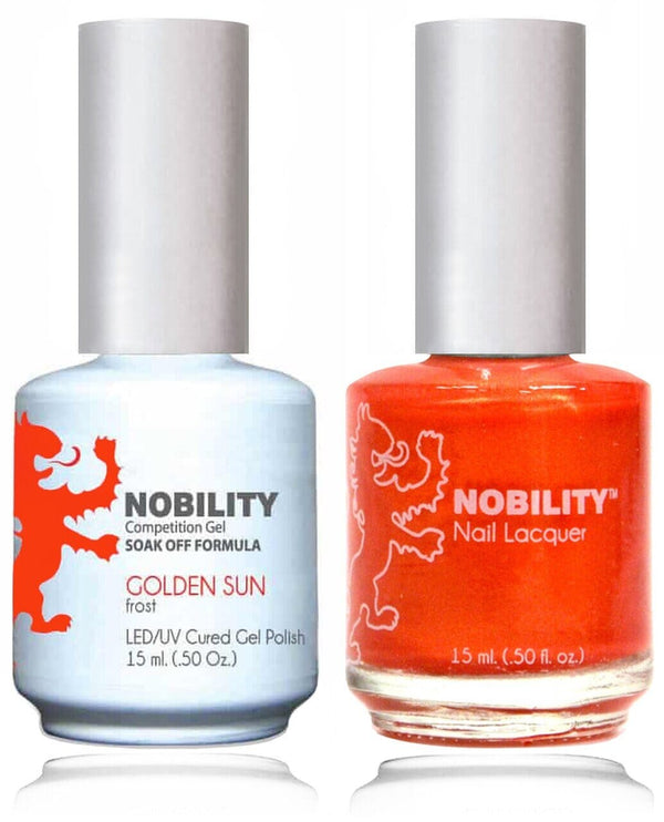 NBCS044 - NOBILITY GEL POLISH & NAIL LACQUER - GOLDEN SUN 0.5oz