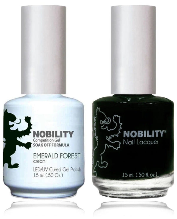 NBCS047 - NOBILITY GEL POLISH & NAIL LACQUER - EMERALD GREEN 0.5oz