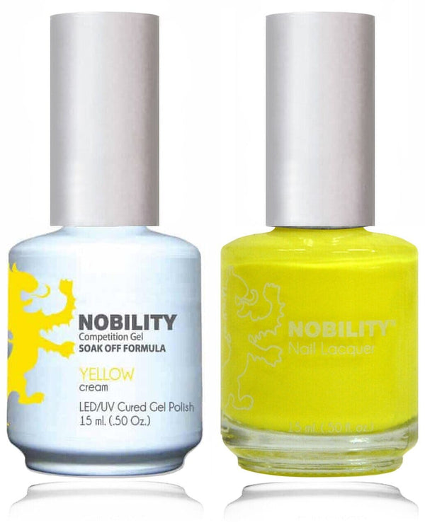 NBCS053 - NOBILITY GEL POLISH & NAIL LACQUER - YELLOW 0.5oz