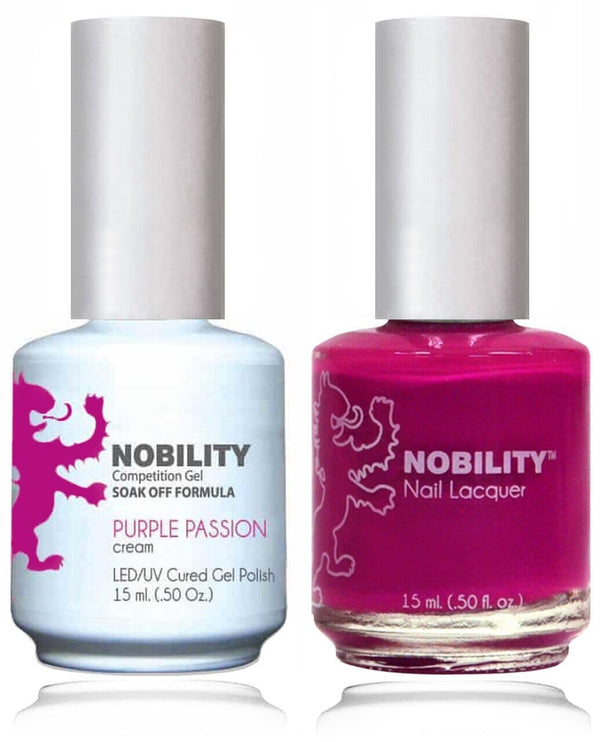 NBCS054 - NOBILITY GEL POLISH & NAIL LACQUER - PURPLE PASSION 0.5oz