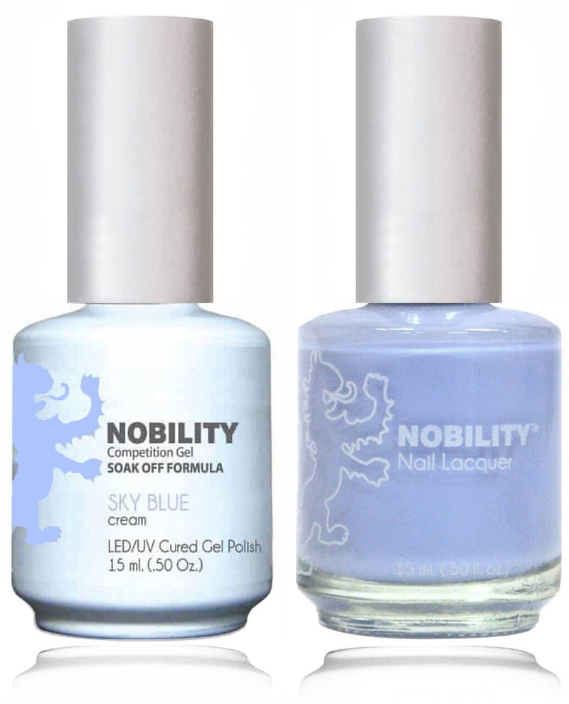 NBCS063 - NOBILITY GEL POLISH & NAIL LACQUER - SKY BLUE 0.5oz