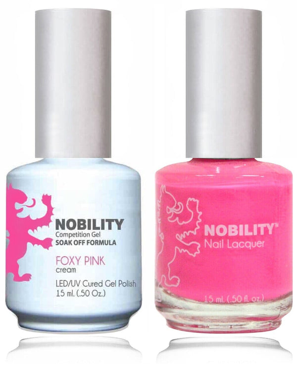 NBCS065 - NOBILITY GEL POLISH & NAIL LACQUER - FOXY PINK 0.5oz