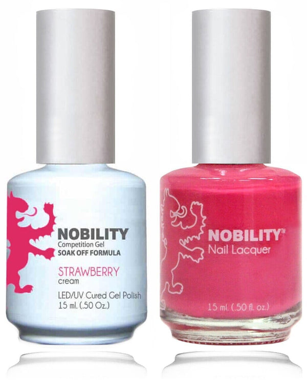 NBCS075 - NOBILITY GEL POLISH & NAIL LACQUER - STRAWBERRY 0.5oz